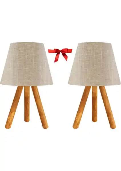 Evlight İkili Abajur Seti Modern ve Şık Dekoratif Aydınlatma Çözümü