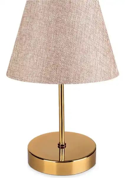 Evlight Nura Gold Abajur Şık Tasarımı ve Fonksiyonel Özellikleriyle Dekorasyonunuza Zarif Dokunuş