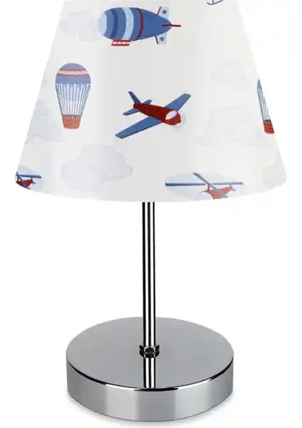 Evlight Nura Krom Abajur: Modern ve Şık Tasarımıyla Dekorasyonunuza Uyum Sağlar