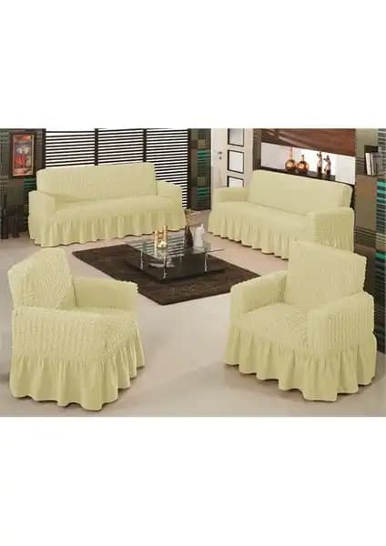 Evory Home Bürümcük Maxi Koltuk Örtüsü Takımı ile Dekorasyonunuzu Yenileyin