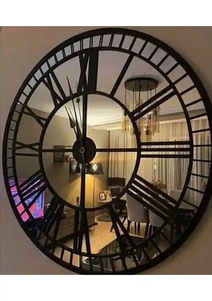 Eya Store Dekoratif Barok Tarz Duvar Saati 60 cm büyük ve şık tasarımıyla dikkat çekici bir dekorasyon parçası