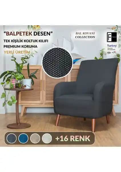 Faiend Likrali Tek Kişilik Koltuk Kılıfı: Estetik ve Dayanıklı Koruma Çözümü