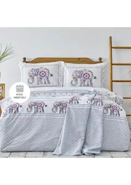 Felicia %100 Pamuk Çift Kişilik Nevresim Takımı: Estetik ve Konforun Buluşması