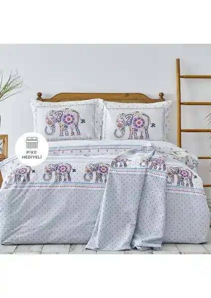 Felicia %100 Pamuk Çift Kişilik Nevresim Takımı: Estetik ve Konforun Buluşması