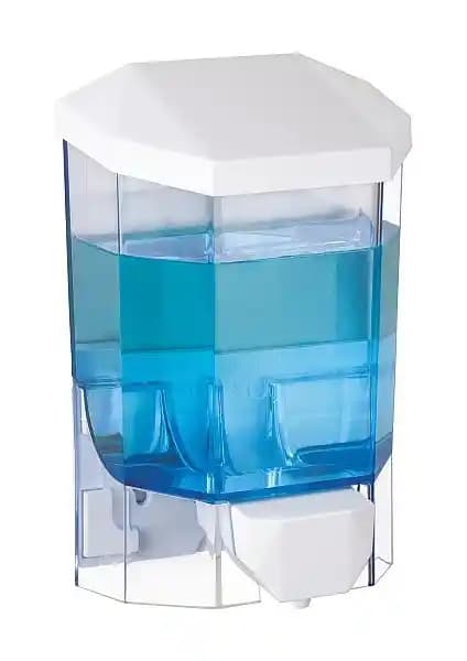 Flora Plastik Şeffaf Sıvı Sabunluk Flosoft F032 Dayanıklı ve Duvara Montajlı Tasarım