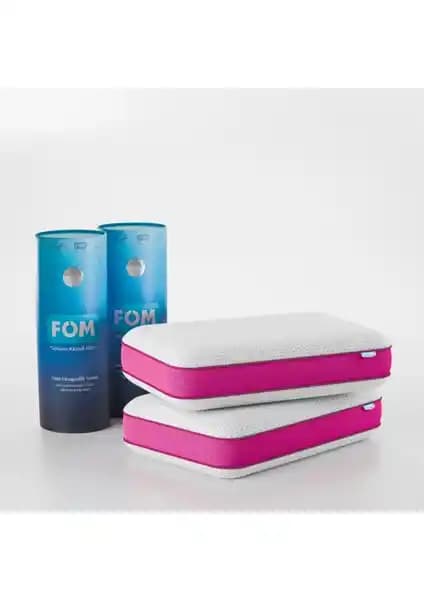 Fom 2'li Tombik Full Ortopedik Masaj Etkili Visco Yastık Sağlıklı Uyku İçin Uygun