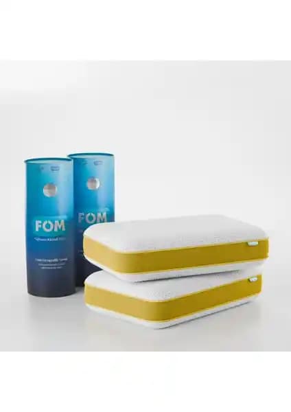 FOM 2'li Tombik Ortopedik Visco Yastık ile Sağlıklı ve Konforlu Uyku Deneyimi