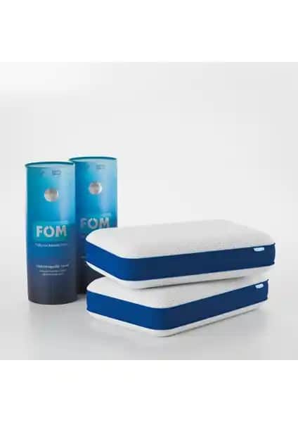 FOM 2'li Visco Yastık Seti ile Uyku Kalitenizi Artırın ve Boyun Ağrısına Son Verin