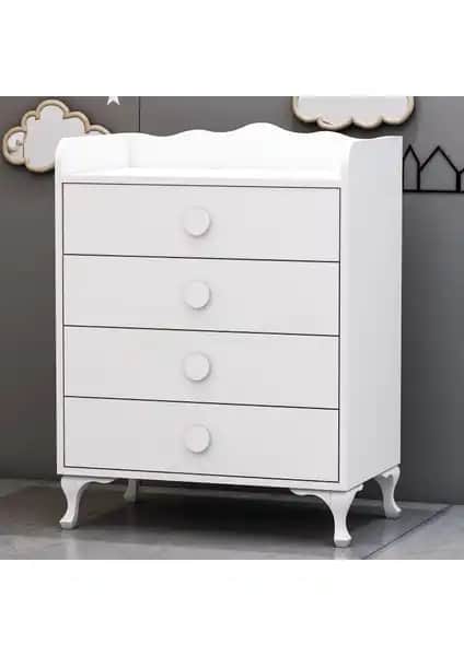 Garaj Home 4 Çekmeceli Şifonyer Modern ve Dayanıklı Depolama Çözümü