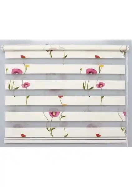 Gelincik Desenli Zebra Perde: Estetik ve Pratik Kullanım Sunan Modern Dekorasyon Parçası