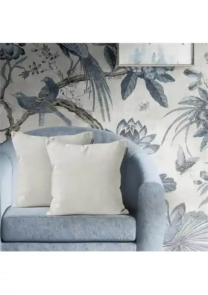 Goccia 2'li Kadife Dokulu Kırlent Kılıfı Açık Krem Şıklık ve Dayanıklılığı Bir Arada Sunar