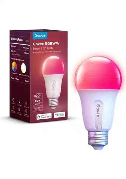 Govee Wifi ve Bluetooth Özellikli 800 Lümen LED Ampul ile Akıllı ve Enerji Verimli Aydınlatma Çözümü