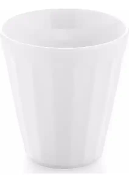 Güral Porselen Beyaz Diş Fırçalık 8 cm şıklık ve fonksiyonellik sağlayan tasarım