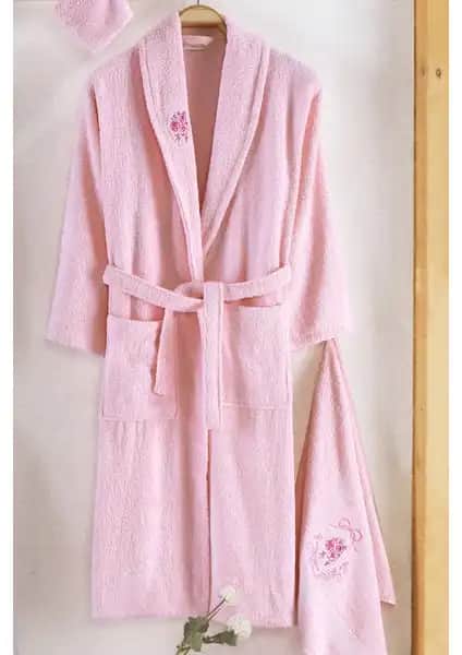 Güvenal Pamuxu 4 Parça Tekli Bornoz Seti ile Evde Rahatlık ve Şıklık Sağlayın