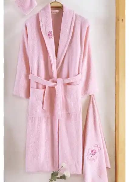 Güvenal Pamuxu 4 Parça Tekli Bornoz Seti ile Evde Rahatlık ve Şıklık Sağlayın