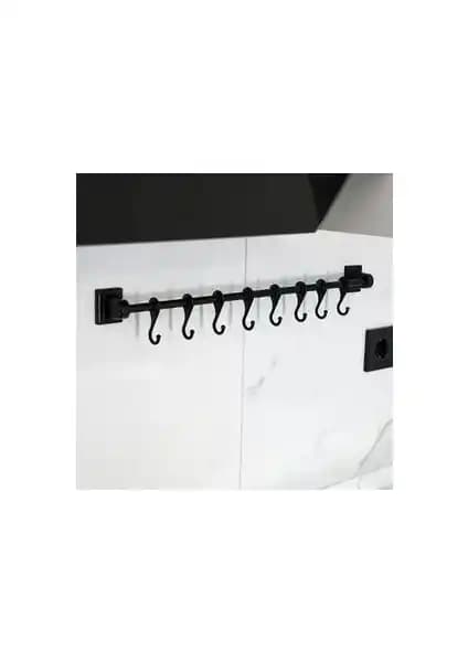 Hagen Güçlü Yapıştırma 8'li Askı Rayı 55 Cm Dayanıklı ve Estetik Montaj Çözümü