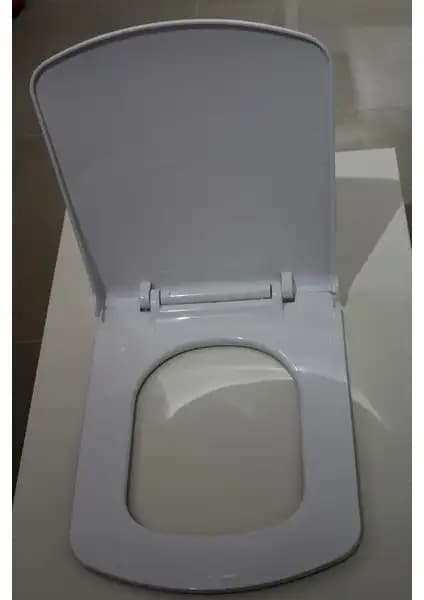 Hakersan Yavaş Kapanan Kare Klozet Kapağı Modern ve Pratik Banyo Aksesuarı