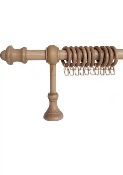 Halim Perdesan 100 cm Meşe Açık Kahve Ahşap Rustik Perde Askısı Özellikleri ve Kullanım Avantajları