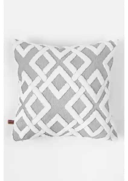 Hamur Mila Gri Dekoratif Kırlent Kılıfı 43x43 cm şık ve fonksiyonel tasarım