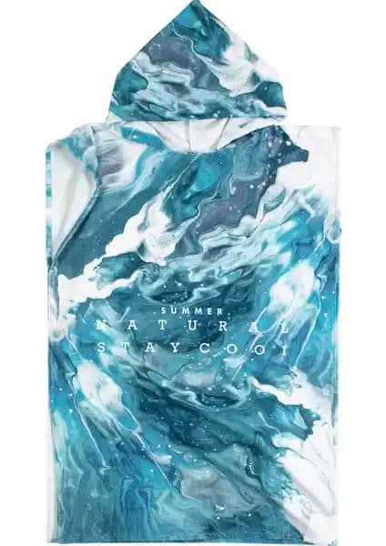 Hamur Sörf Surf Cool Yazlık Kapşonlu Plaj Havlusu Şık ve Fonksiyonel Tasarım