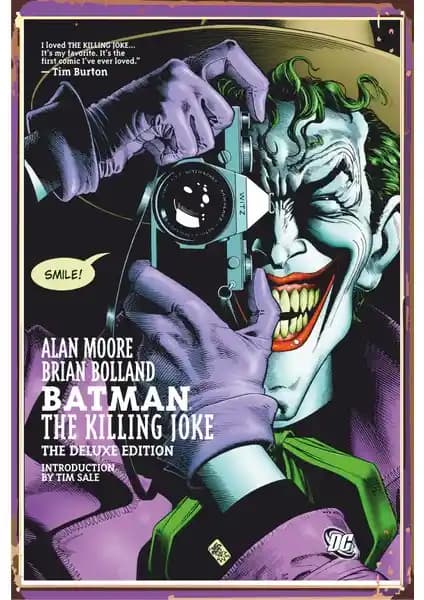 Hayat Poster Joker Retro Vintage Ahşap Poster Dekoratif Duvar Süsü 20x30 cm