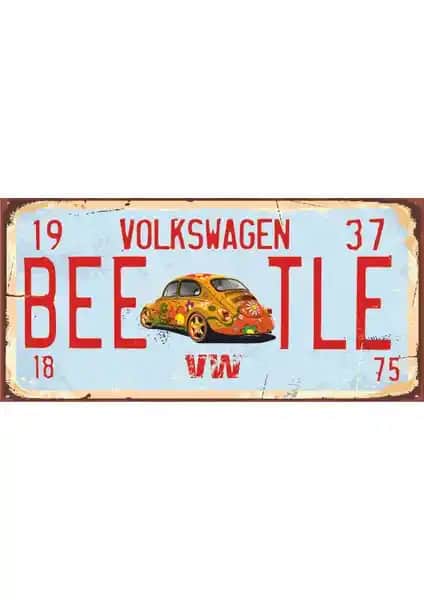 Hayat Poster Vosvos Tabela Mini Retro Ahşap Poster Dekoratif ve Estetik Bir Seçenek