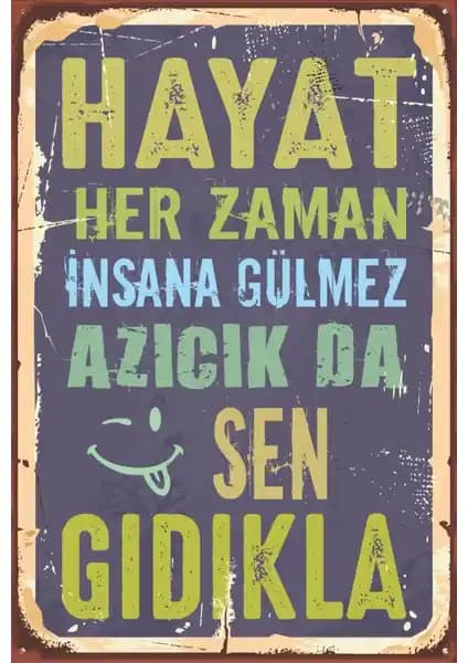 Hayat Posteri: Motivasyon ve Estetiği Bir Arada Sunan Dekoratif Ahşap Poster