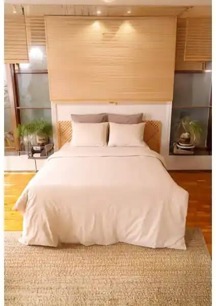 Hazal Moosh Çift Kişilik Lastikli Çarşaflı Nevresim Takımı: Konfor ve Estetiğin Birleşimi