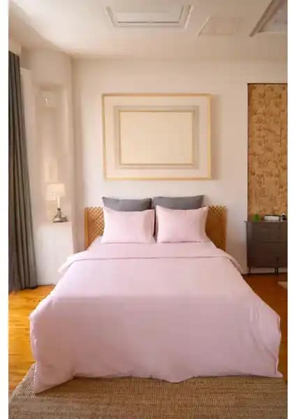 Hazal Moosh Çift Kişilik Lastikli Çarşaflı Nevresim Takımı: Konfor ve Estetiğin Buluşması