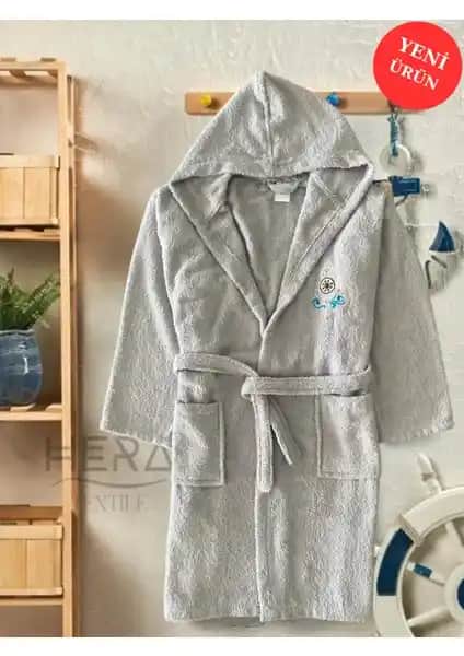 Hera Textile Çocuklar İçin Pamuklu Kapüşonlu ve Kemerli Bornoz Detaylı İnceleme