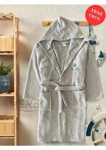Hera Textile Çocuklar İçin Pamuklu Kapüşonlu ve Kemerli Bornoz Detaylı İnceleme