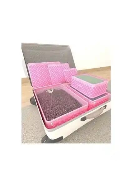 Homelife Puantiyeli Bavul ve Dolap İçin Çok Amaçlı Düzenleyici Setleri