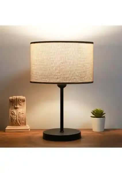 Homing Kumbeji Kumaş Metal Gövdeli Abajur: Şık ve Fonksiyonel İç Mekan Aydınlatma Çözümü