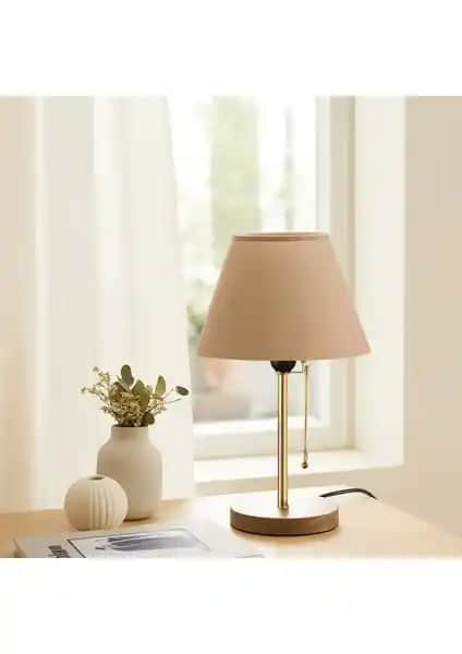 Homing Sera Ahşap Ayaklı Abajur: Modern ve Şık İç Mekan Aydınlatma Çözümü