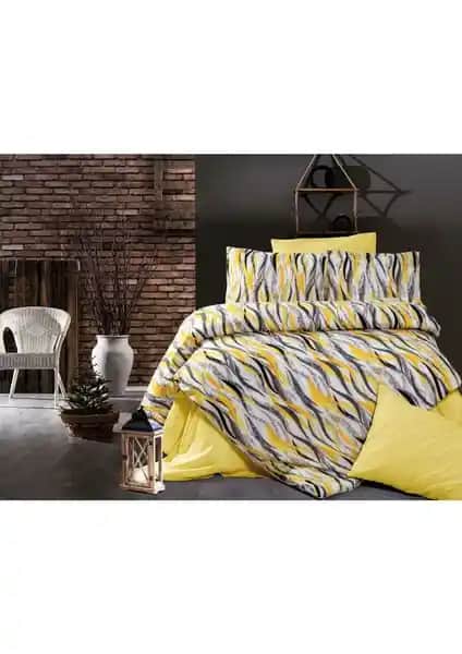 İdil Store Lüks Çift Kişilik Pamuklu Nevresim Takımı Modern Tasarım ve Uzun Ömürlü Kullanım İçin