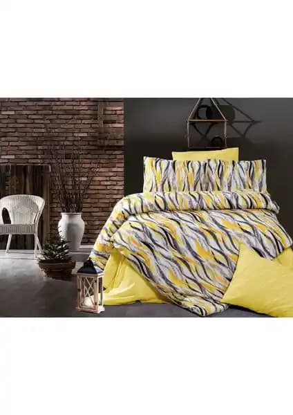 İdil Store Lüks Çift Kişilik Pamuklu Nevresim Takımı Modern Tasarım ve Uzun Ömürlü Kullanım İçin