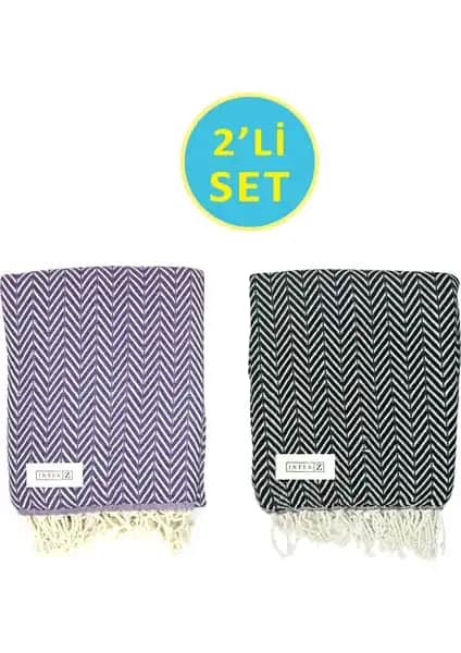 INTER Z 2'li Peştemal Plaj Havlusu Seti Yüksek Kalite ve Çok Yönlü Kullanım İmkanı Sunar