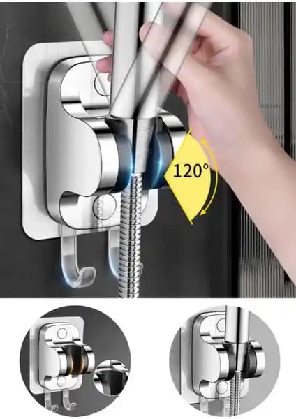 IRMAK Kendinden Yapışkanlı Duş Başlığı Askısı Modern Banyolar İçin Pratik ve Dayanıklı Tasarım