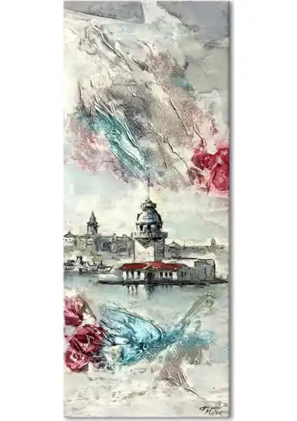 İstanbul Kız Kulesi Temalı Kanvas Tablo ile Mekânlarınıza Estetik Katın