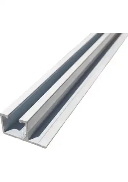 İzen Tek Kanallı Yan Çıtalı Alüminyum Perde Rayı Modern ve Dayanıklı Tasarım Özellikleri