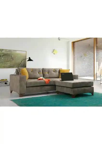 Jest Home Comfort Köşe Koltuk Takımı Vizon: Modern Tasarım ve Uzun Ömürlü Konfor