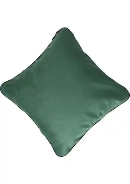 Ju Yaratıcı Tasarım Zümrüt Yeşili Biyeli Kırlent Kılıfı Estetik ve Dayanıklı Dekoratif Ürün