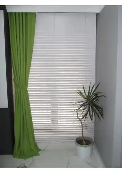 Kadife Görünümlü Petek Dokulu Fon Perde: Şıklık ve Fonksiyonellik Bir Arada