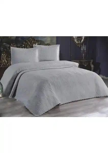 Kadınca Dükkan Çift Kişilik Micro Pamuk Yatak Örtüsü Takımı Şık ve Pratik Tasarım