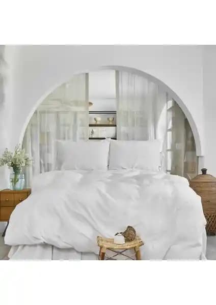 Karaca Home 4 Element Beyaz Nevresim Takımı – Yüksek Kalite, Doğal Pamuk ve Şık Tasarım