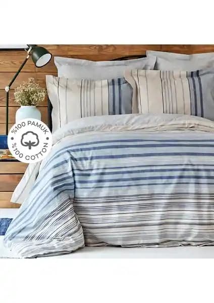 Karaca Home Aspen Mavi %100 Pamuk Çift Kişilik Nevresim Takımı Detayları ve Kullanıcı Yorumları
