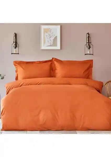 Karaca Home Back To Basic Kiremit Çift Kişilik Nevresim Takımı – Şık ve Konforlu Yatak Odası Dekorasyonu