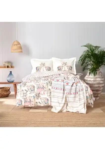 Karaca Home Nepal Pembe Çift Kişilik Pamuk Nevresim Takımı Şık ve Konforlu Uyku Deneyimi