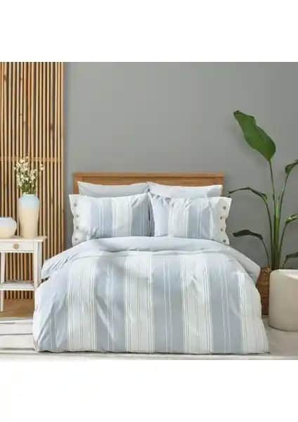 Karaca Home Palma Indigo Tek Kişilik Nevresim Takımı Estetik ve Dayanıklı Tasarım