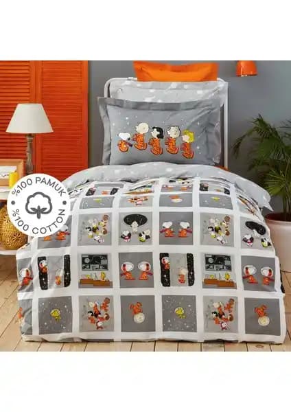 Karaca Home Peanuts Snoopy Space Tek Kişilik Nevresim Takımı Detayları ve Özellikleri